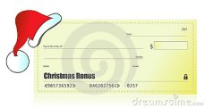 christmas-bonus-check-illustration-20863798